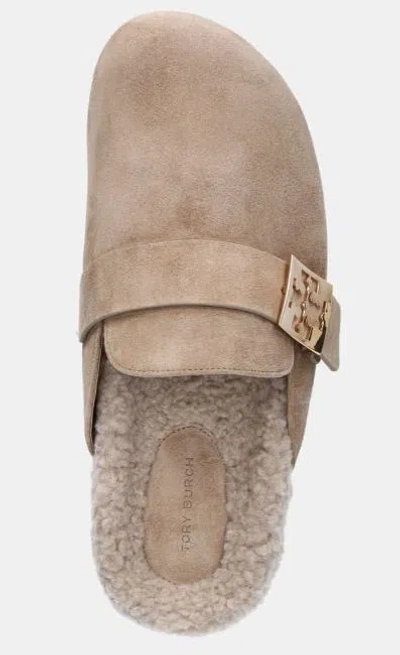 Tory Burch Mules Mellow In Shearling Color Taupe In Noisette/taupe