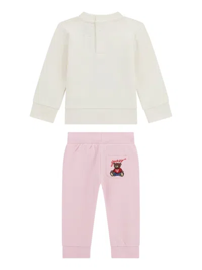 Guess Baby Boys Teddy Bear Tracksuit In Ivory