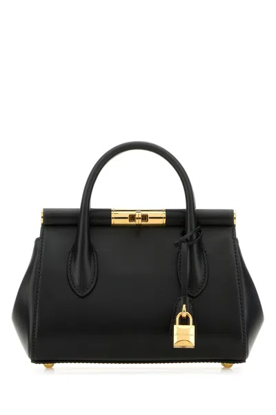 Dolce & Gabbana Black Leather Marlene Handbag