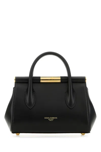 Dolce & Gabbana Black Leather Marlene Handbag