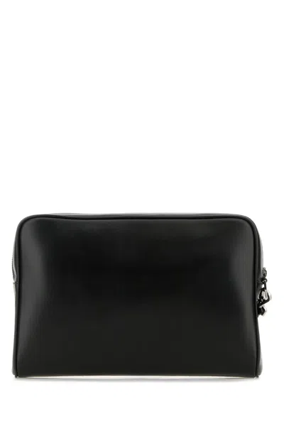 Dolce & Gabbana Black Leather Pouch