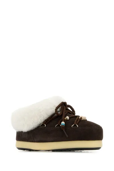 Moon Boot Mb Evx Mule Suede Beads In Black
