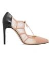 BIONDA CASTANA Angelique leather and mesh courts