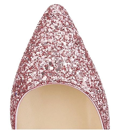 JIMMY CHOO Romy 85 coarse glitter courts 