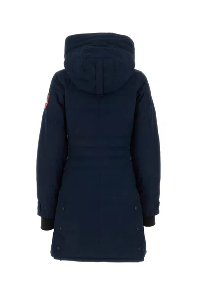CANADA GOOSE MIDNIGHT BLUE NYLON LORETTE DOWN JACKET 