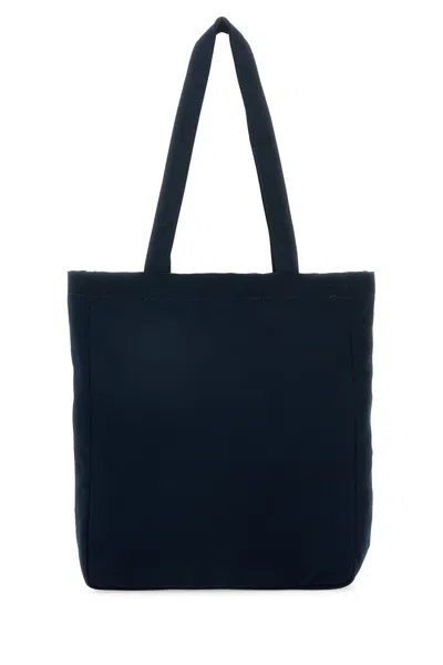 Apc A.p.c. Navy Blue Canvas Lou Rue Madame Shopping Bag