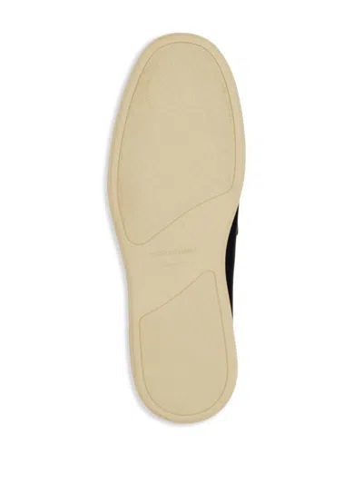 Ferragamo Men's Cosimo Leather Casual Loafers With Gancini Buckle In Blue