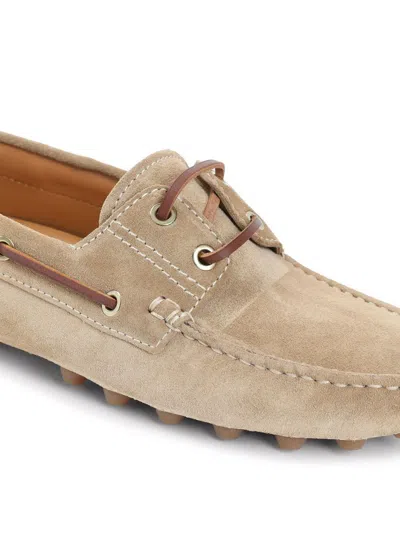 Tod's Beige Loafers In Beige