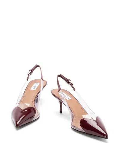 Alaïa Le Coeur 90 Slingback Pumps In Red