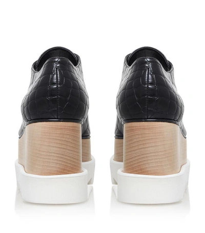 Shop Stella Mccartney Elyse Croc Print Platform Shoes