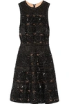 ELIE SAAB Embellished tulle mini dress