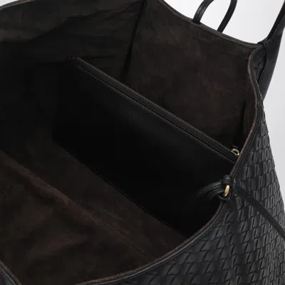Bottega Veneta Pinacoteca Reversible Intrecciato Leather Tote In Black