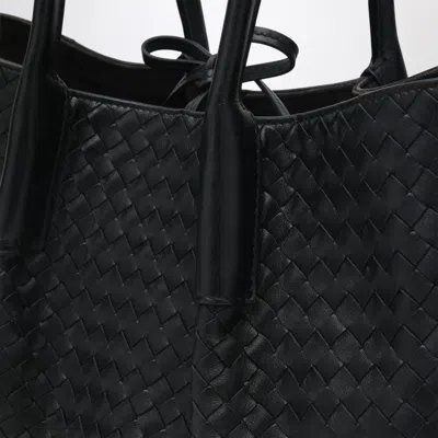 Bottega Veneta Pinacoteca Reversible Intrecciato Leather Tote In Black