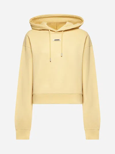 Jacquemus Gros Grain Light Beige Hooded Sweatshirt