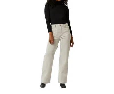 Ann Mashburn Coco Patch Pocket Jean In Stone Stretch Cord In Multi