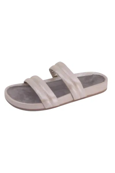 Chocolat Blu Women's Davi Slide Sandal In Champagne Leather In Multi