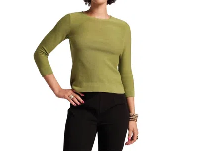 FRANCES VALENTINE RACHEL KNIT TOP IN CELERY 