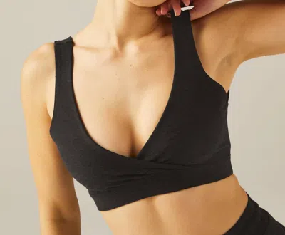 Beyond Yoga Spacedye Slim Racerback Cropped Tank Top In Darkest Night In Multi