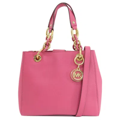 Pre-owned Michael Michael Kors Pvc Handbag () In Pink