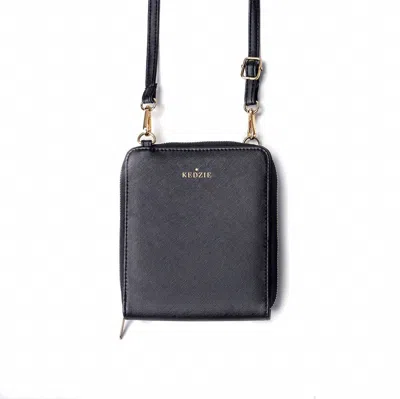Kedzie Women's Perfect Compact Crossbody Bag In Black In Black