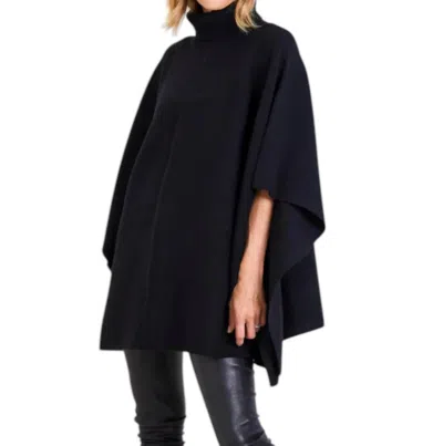 Mersea Anywear Poncho In Black In Black