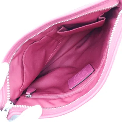 Pre-owned Coach Brown Pink Pvc Shoulder Bag () In Brown, Pink
