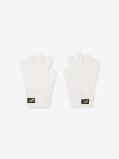 Nike Kids Plush Beanie And Glove Set In White