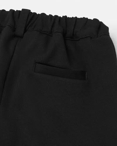 Versace Elasticated-waist Straight-leg Shorts In Black