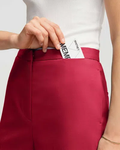 Argent Jones Trouser Carmine In Red
