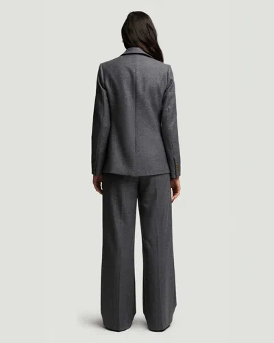 Argent Single-breasted Textured Wool Weekend Blazer In Grey