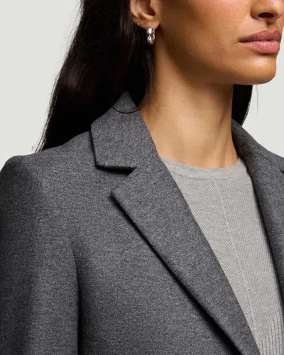 Argent Single-breasted Textured Wool Weekend Blazer In Grey