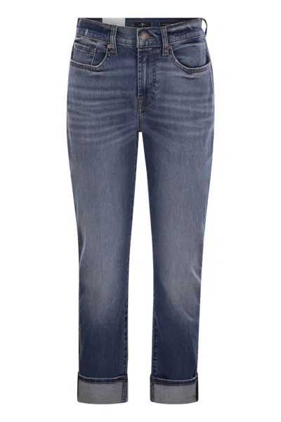 7 For All Mankind Groovy Skinny Jeans In Navy