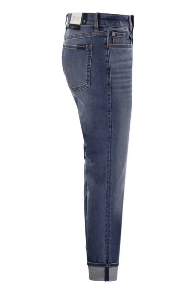 7 For All Mankind Groovy Skinny Jeans In Navy