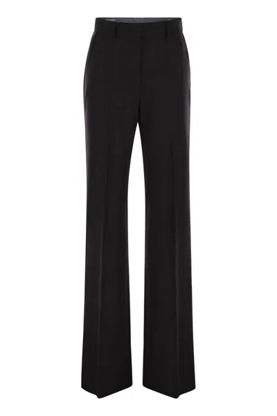 Sportmax Formia Flared Trousers In Black