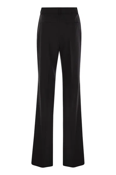 Sportmax Formia Flared Trousers In Black