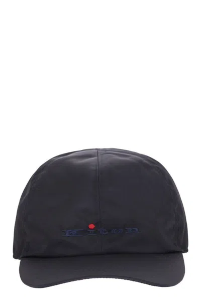 Kiton Man Hat Midnight Blue Size Onesize Cashmere In Blue