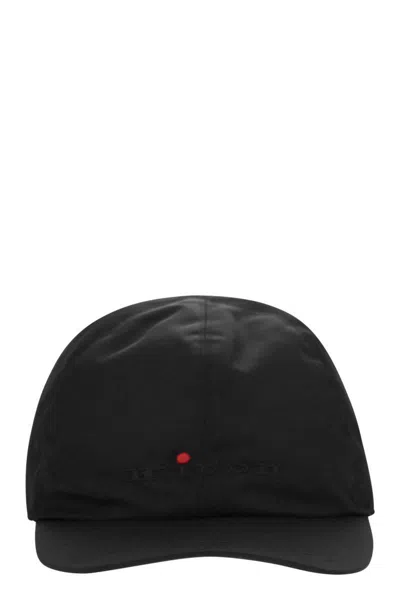 Kiton Man Hat Midnight Blue Size Onesize Cashmere In Black
