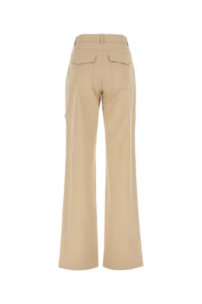Ermanno Scervino Low Waist Wide Twill Cargo Pants