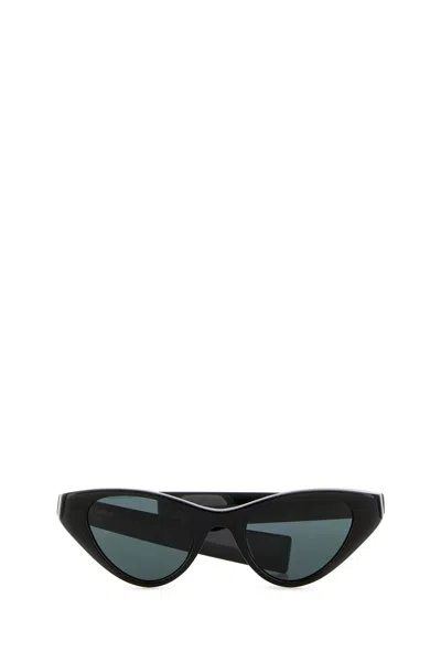Saint Laurent Occhiali Da Sole Sl M144 In Acetato Nero Donna