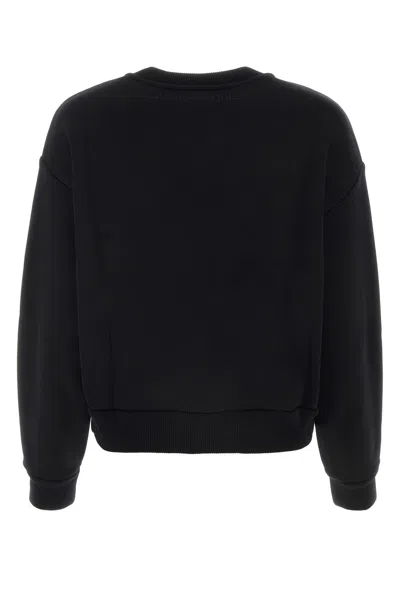 Alexander Mcqueen Woman Black Sweatshirts