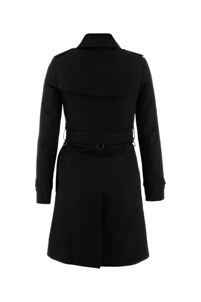 Burberry Waterloo Heritage Double-breasted Trench Coat In Black