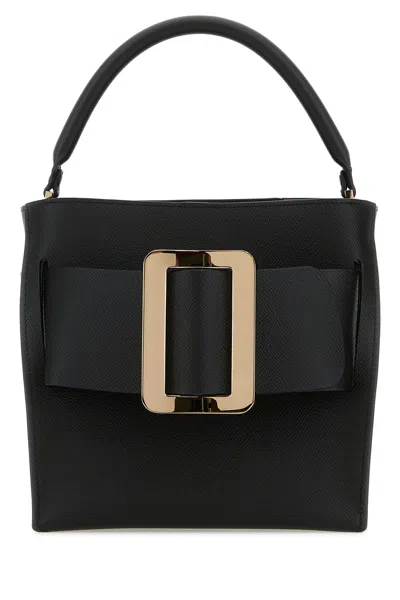 Boyy Black Leather Devon 21 Epsom Handbag