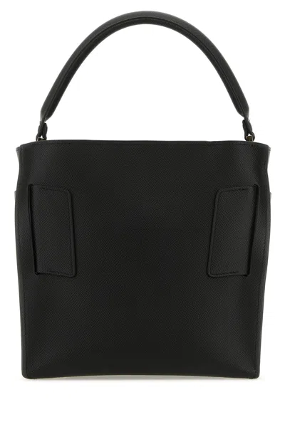 Boyy Black Leather Devon 21 Epsom Handbag