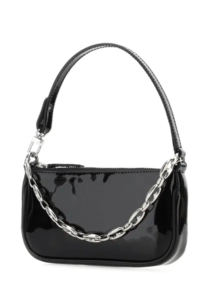 By Far Black Leather Mini Rachel Handbag