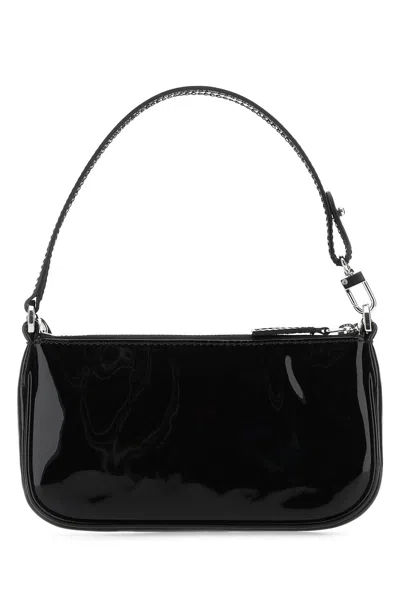 By Far Black Leather Mini Rachel Handbag