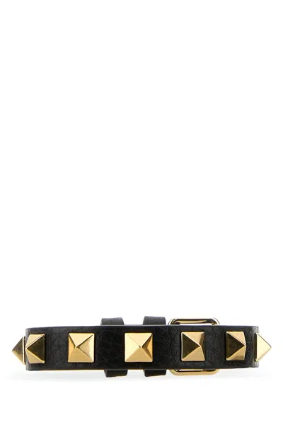 Valentino Garavani Men Rockstud Leather Bracelet