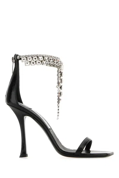 Jimmy Choo Verity 100 Crystal Embellished Leather Sandals