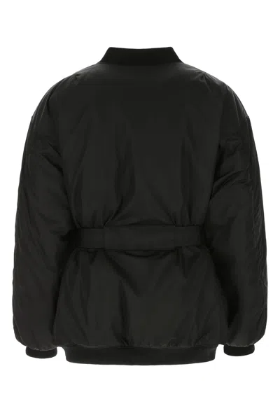 Prada Giubbino Imbottito In Re-nylon Nero Uomo