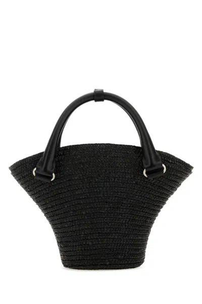 Balenciaga Women's Straw Mini Beach Handbag
