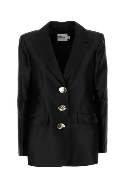 Self-portrait Taffeta Single-breasted Blazer